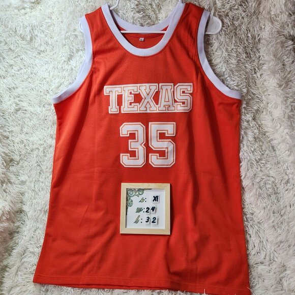Kevin Durant Texas Basketball Jersey XL Orange White Autographed with Authentica - Picture 1 of 9